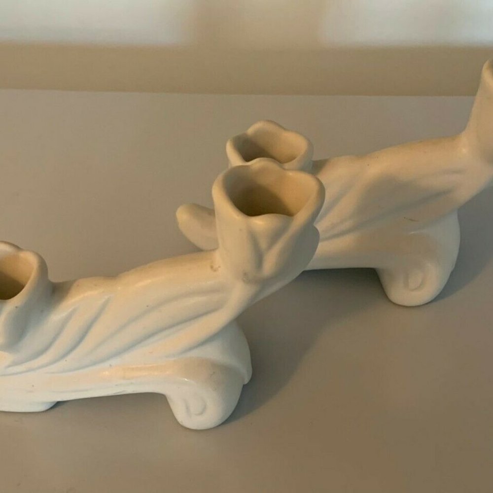 Genuine Van Briggle candlesticks